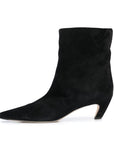 Women's Square Head Solid Color All-matching Chunky Heel Short Boots