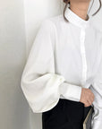 Lantern sleeves work with casual shirts