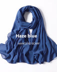 Pure Color Pearl Chiffon Scarf Headcloth Veil Chiffon Scarf