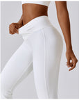 Women's Cross High Waist Yoga Sports Bell-bottom Pants