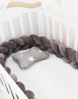 Baby Bumper Bed Braid Knot Pillow Cushion Bumper for Infant cuna Bebe lit Crib Protector Cot Bumper Room Decor