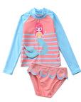 Children's Swimsuit Female Sun Protection Girls' Two-piece Swimsuit