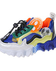 Colorblock Casual Wave Bottom Sneakers Children's Shoes Old Shoes