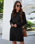 Round Neck Long Sleeve Women's Dress Sweater