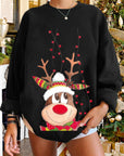 Christmas Elk Owl Sweater