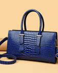 Women's Fashion Retro Crocodile Pattern All-match Shoulder Messenger Bag