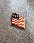 American World Map Oil Dripping Alloy Brooch