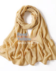 Pure Color Pearl Chiffon Scarf Headcloth Veil Chiffon Scarf