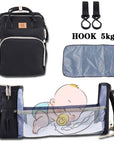 Folding Crib Fashion Maternal And Baby Large-capacity Double Shoulder Dad Backpack