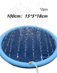 Non-Slip Splash Pad For Kids And Pet Dog Pool Summer Outdoor Water Toys Fun Backyard Fountain Play Mat