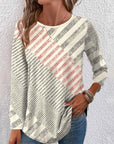 Print European And American Printed Complex Long Sleeve