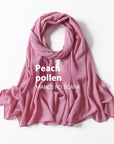 Pure Color Pearl Chiffon Scarf Headcloth Veil Chiffon Scarf