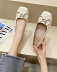 Mirror Top Layer Leather Small Single Shoes Women Summer New Metal