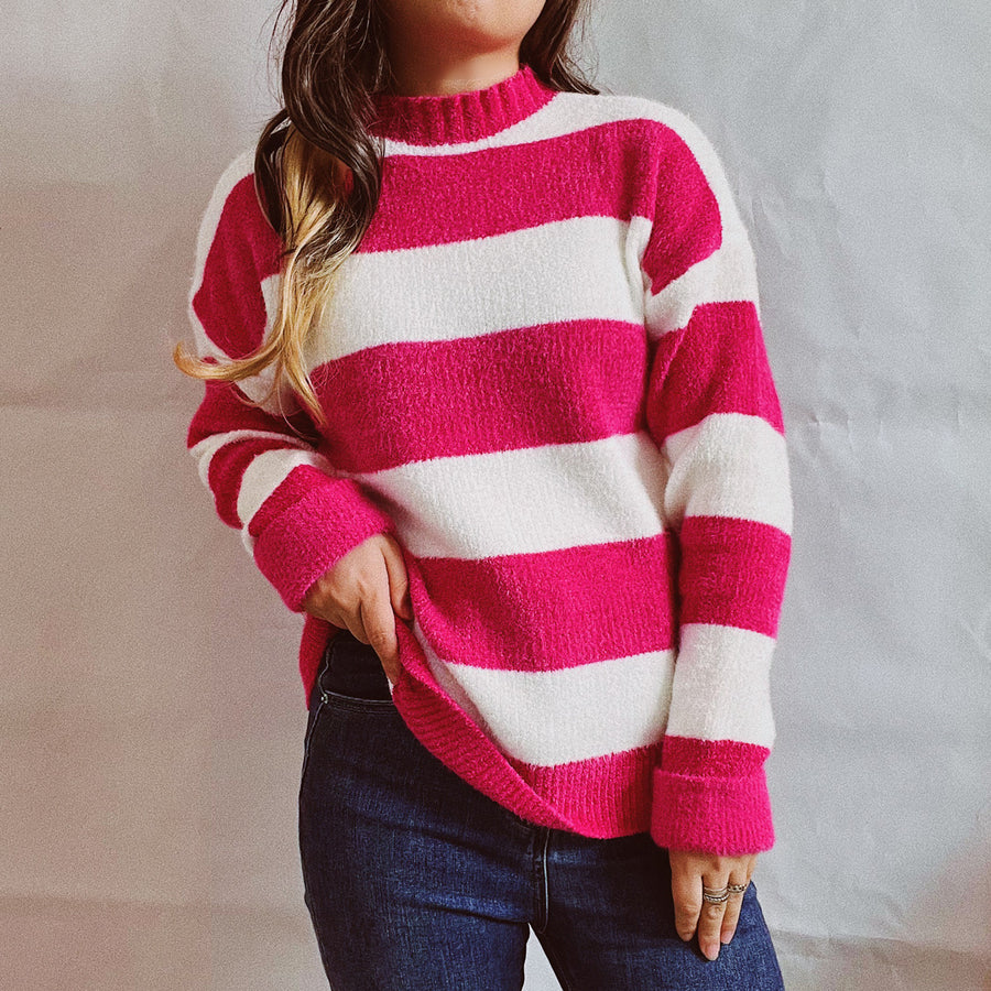 Casual Bold Stripes Sweater