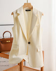 Fashion Blazer Vest For Women's