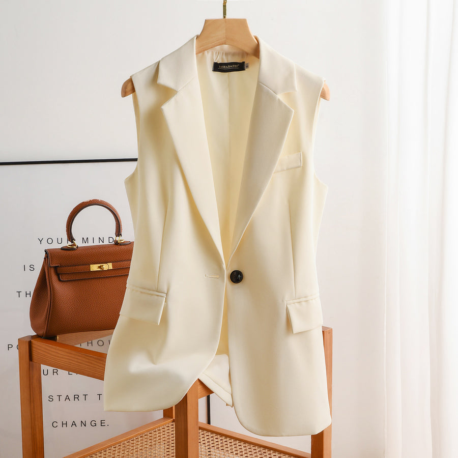 Fashion Blazer Vest For Women's