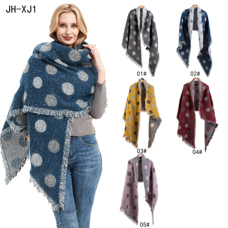 Autumn And Winter Thickened Scarf