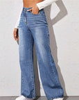 Women's Loose High Waist Wide Leg Jeans