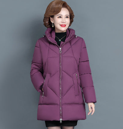 Middle-aged And Elderly Women's Cotton-padded Coat