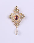 Design Court Retro Baroque Style Coat Brooch