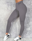 Waist Letter Printed Leggings Hip Lifting Stretch