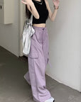 Overalls Women's High Waist Drawstring Ankle Banded Pants Slimming