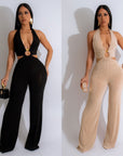 Women's Casual Versatile Solid Color Camisole Jumpsuit