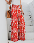 Women's Fashion Casual Printing Wide-leg Pants