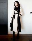 Women's Ladies Fashion Temperament Mid-length Woolen Coat