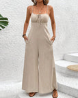 Fashion Suspenders Jumpsuit Trousers For Women