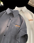 High-grade Striped Shirt Casual Loose Thin Shirt