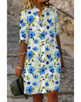 Women's Pattern Cotton And Linen Dress