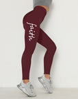 Waist Letter Printed Leggings Hip Lifting Stretch