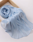 Breathable Cool Island Satin Smooth Silk Scarf