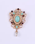 Design Court Retro Baroque Style Coat Brooch