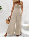 Fashion Suspenders Jumpsuit Trousers For Women