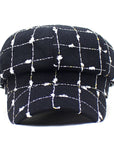 Black And White Plaid Woolen Hat Casual