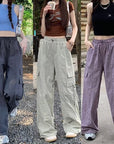 Overalls Women's High Waist Drawstring Ankle Banded Pants Slimming