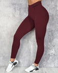 Waist Letter Printed Leggings Hip Lifting Stretch