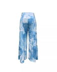 Fashion Temperament Printed Waist-controlled Lace-up Straight Pants