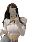 High-grade American Thread Navel Bottoming Shirt