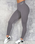 Waist Letter Printed Leggings Hip Lifting Stretch