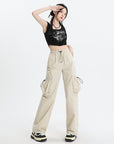 American Parachute Overalls Thin High Top Sports Tactical Pants