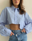 Irregular Stitching Women's Shirt