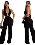 Women's Casual Versatile Solid Color Camisole Jumpsuit