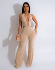 Women's Casual Versatile Solid Color Camisole Jumpsuit