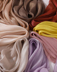 Breathable Cool Island Satin Smooth Silk Scarf