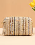 Rainbow Straw Bag Woven Camera Bag All-match Girls Crossbody Bag