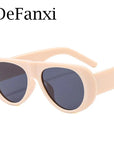 Retro Irregular Big Frame Women Sunglasses