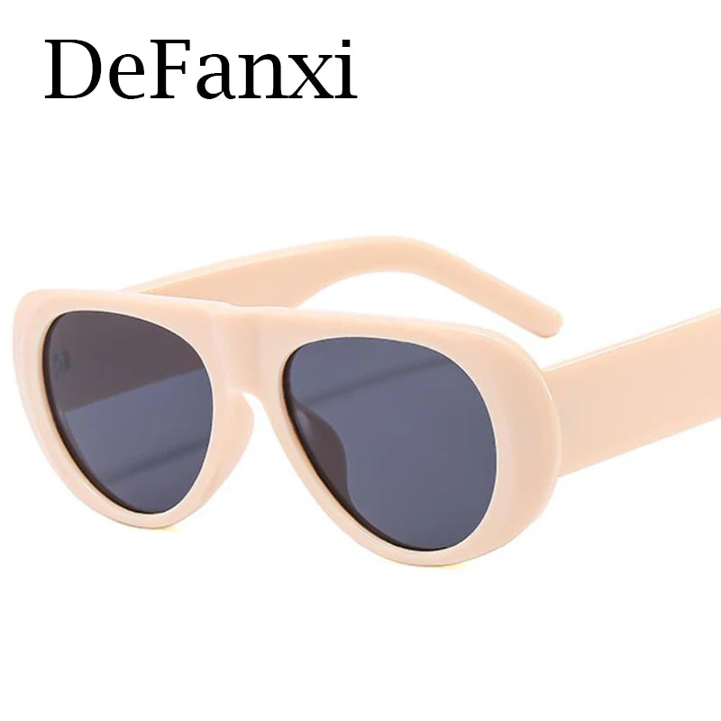 Retro Irregular Big Frame Women Sunglasses